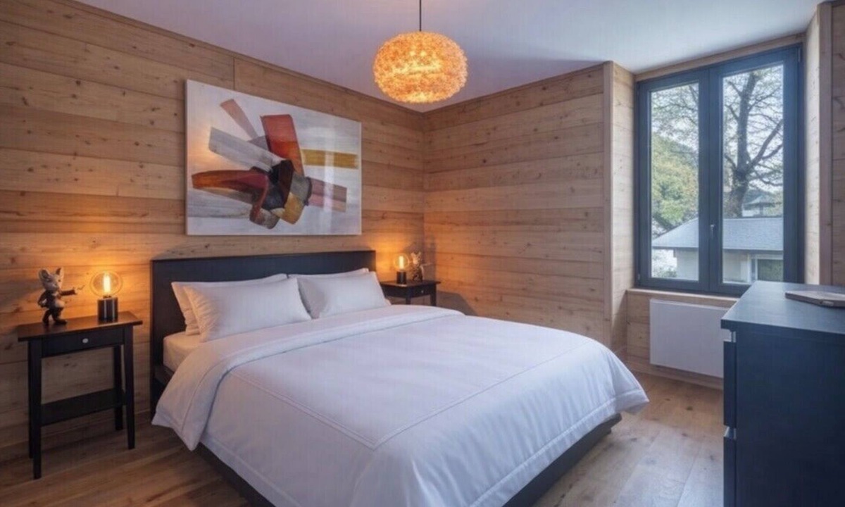 Les Bossons Apartment | Apartment overlooking Mont Blanc with parking