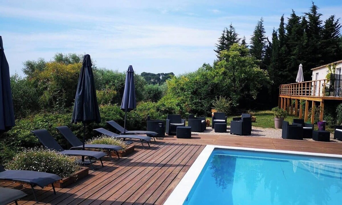 Le Rouret House | Beautiful air-conditioned apartment between the sea and the mountain