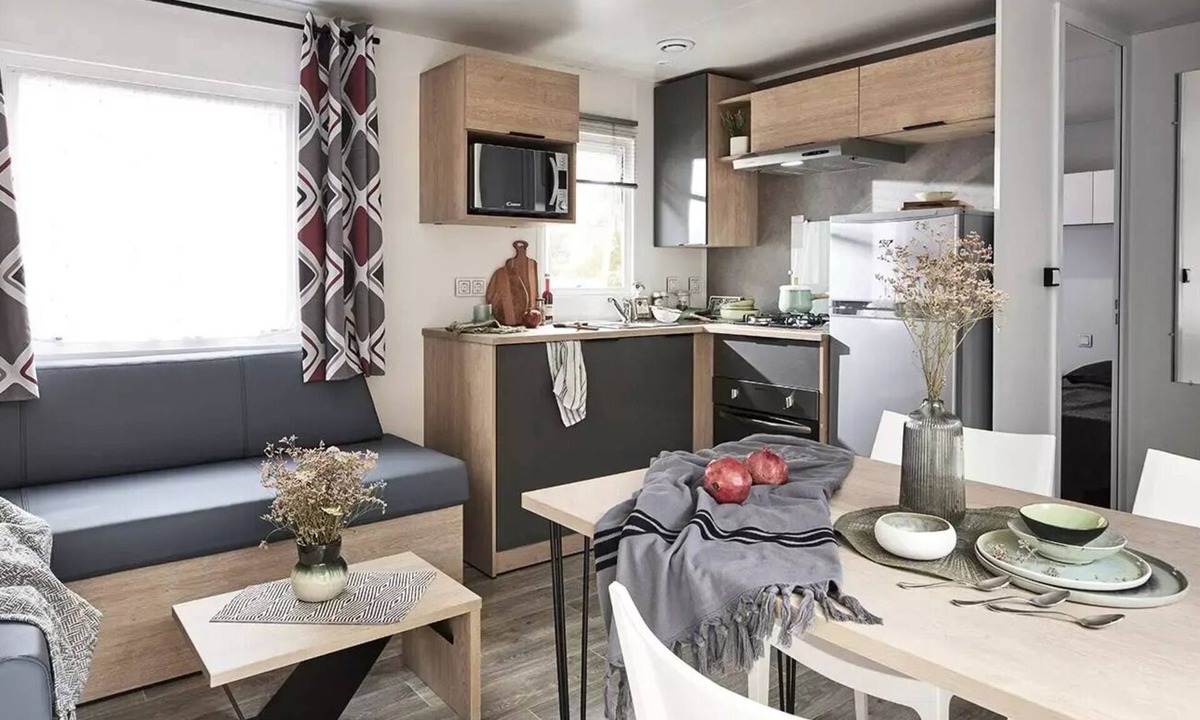 La Douze House | Camping Ushuaïa Villages Le Bois Coquet * - Comfort mobile home - 3 bedrooms - TV - 33m² 6 people