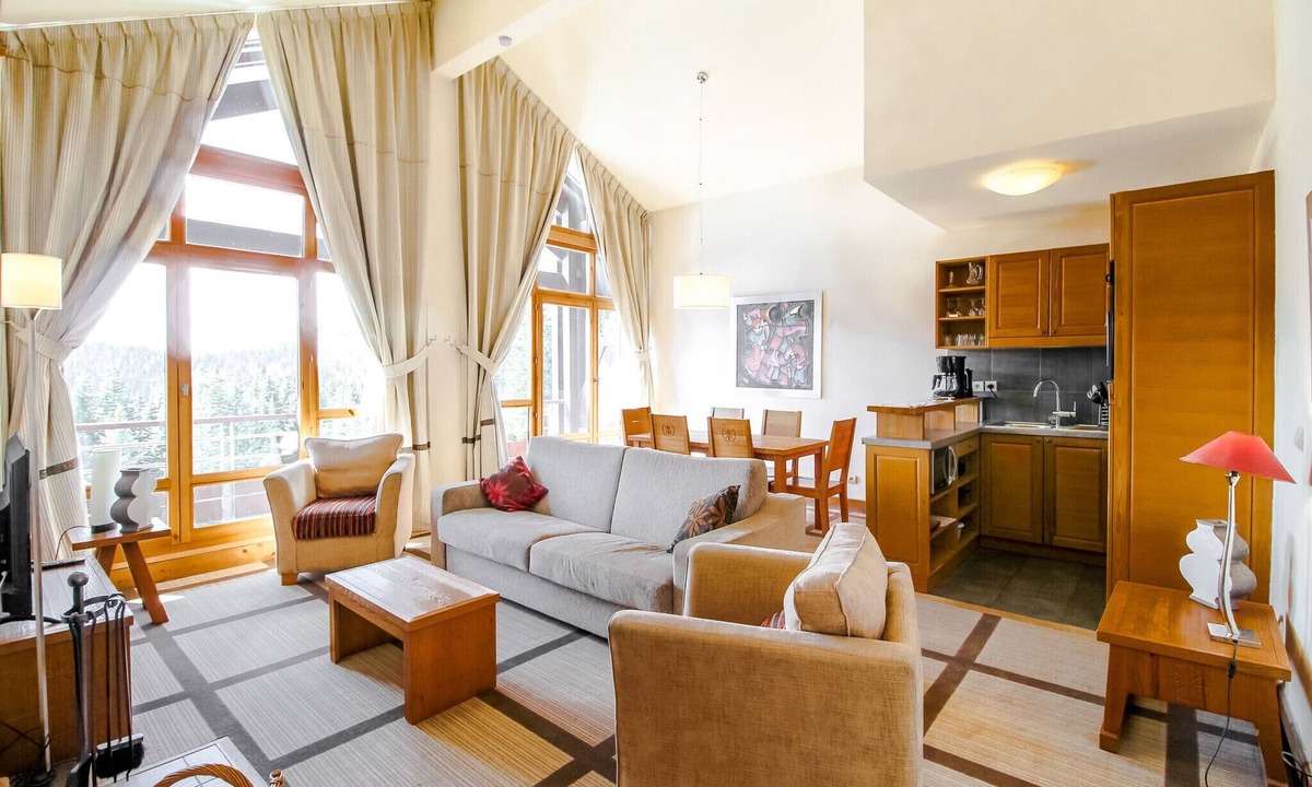 Flaine Apartment | Luxury penthouse 2-bedroom apartment with fireplace and stunning views