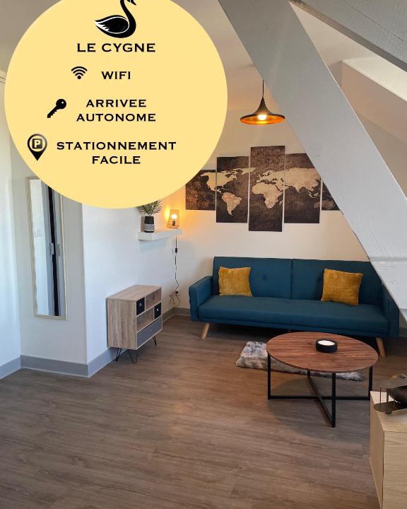 Bourges Apartment | T2 4 pers face gare SNCF Appart Hotel le Cygne 6