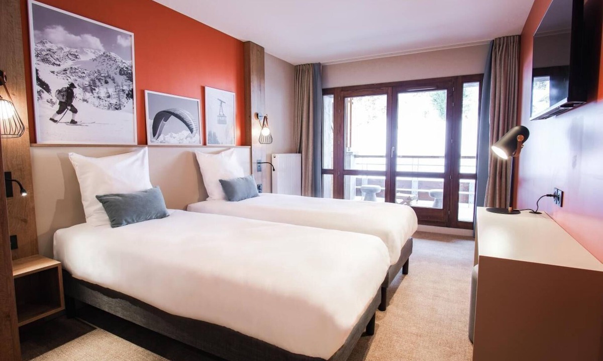 Flaine Hotel | Wifi, view mountain, fitness, swimming pool, sauna, hammam, tv, ski locker, 20m², Flaine