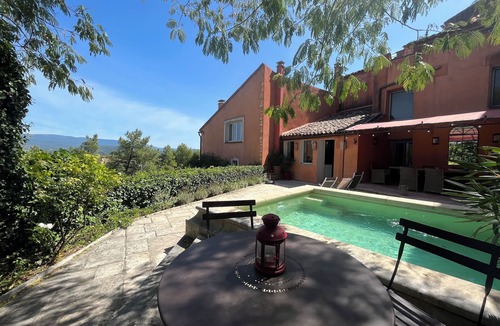 Roussillon House | A vast village villa with stunning views, an outdoor garden, a pool, and AC.
