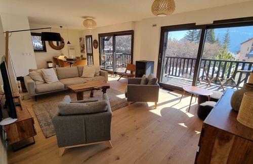Saint-Etienne-de-Tinee Apartment | Apartment "Aspen Park 103" with Mountain View, Private Terraces & Wi-Fi