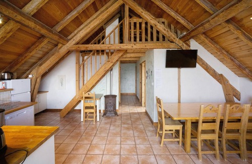Albiez-le-Vieux Apartment | Apartment 'Les Combles' with Mountain View, Private Terrace and Wi-Fi