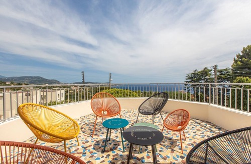 Ventabrun Apartment | Apartment panoramic view Baie des Anges