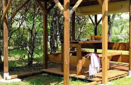 Le Change House | BIVOUAC TENT on wood and canvas stilts, without sanitary facilities for 2 people 2 people