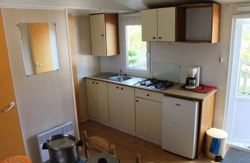 La Cassagne House | Camping de la Grande Prade * - Mobile residence comfort Acacias 4 people with semi-covered wooden terrace 18 m2 4 people