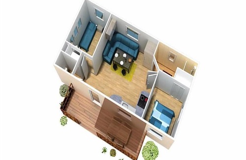 Saint-Georges-d'Oleron House | Camping Les Grosses Pierres ***** - Mobil Home 3 Rooms 6 People