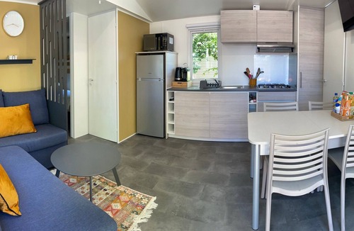 Sciez RV Rental | Caravan 'Les Bord Du Lac Leman' with Lake View, Shared Terrace and Private Garden