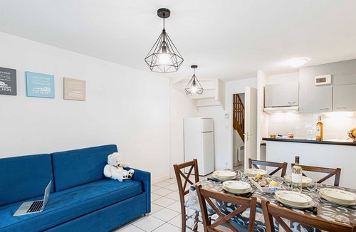Le Teich Condo | Duplex 6p Réserve naturelle | Piscine & rivière