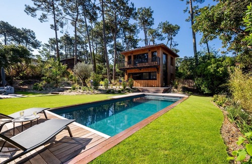 Le Canon Villa | Etxola, 7 chambres, piscine chauffée, superbe villa typique, grand jardin