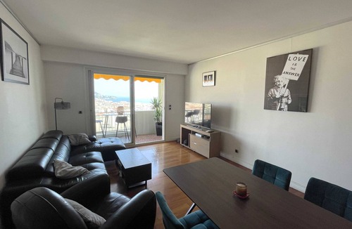 Saint Philippe Apartment | Exceptionnelle vue mer et Nice, Appart 2 Chambres Standing, Terrasses, Garage