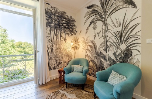 Savignac-les-Eglises Apartment | "Exotic" Room with Shared Terrace, Shared Garden, and Wi-Fi