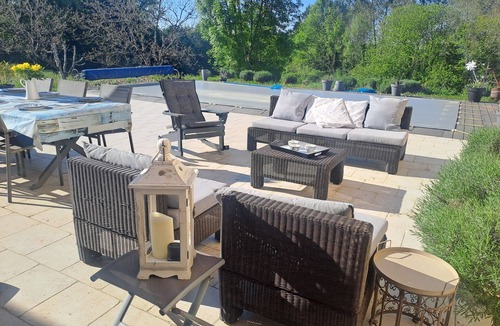 Saint-Aubin-de-Nabirat House | In the countryside, spacious house with large terrace, swimming pool and garden