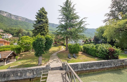 Veyrier-du-Lac House | Lakefront Villa with Private Dock on Lake Annecy | Sleeps 11