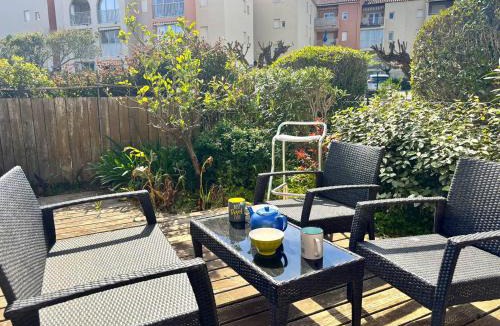 Miramar Apartment | LAL195-A02 Appartement 2 pièce coin nuit avec jardinet - jusqu'a 4 personnes