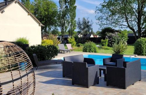 Bailleau-l'Eveque House | Longère rénovée avec piscine, spa et hammam aux portes de Chartres, pour 12 personnes - FR-1-581-128