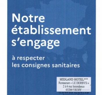 Cœur de Ville Hotel | Midland Hôtel - Restaurant Le Derby's