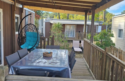 Claouey House | Mobile home rental Camping les Embruns 4* Claouey/Lège Cap Ferret