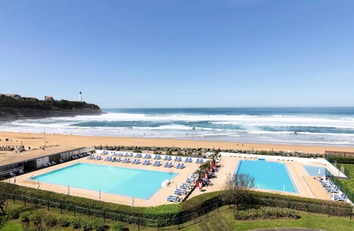 Anglet Hotel | Premium Two-Bedroom Room for 2 Adults and 1 Child with a Stunning Ocean View