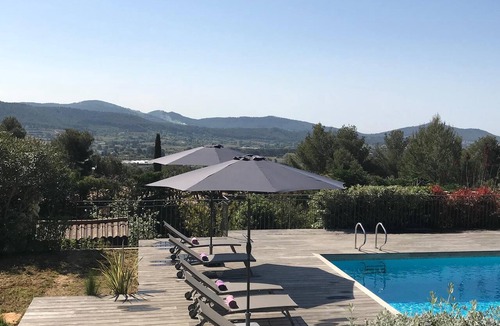 La Cadiere-d'Azur House | Sea and hills view, 7 bedrooms, heated swimming pool, Bandol St Cyr/Mer Sanary