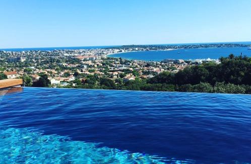 Golfe Juan Villa | Villa Bambou bei Cannes mit Blick auf Cap Antibes