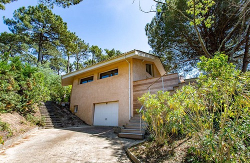 Le Canon Villa | Villa les Dragons, Large Terrace Under the Pines
