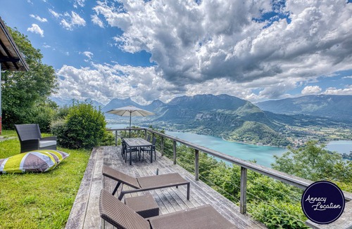 Rovagny Villa | Villa Sommet Bleu - vue Lac d'Annecy et Piscine