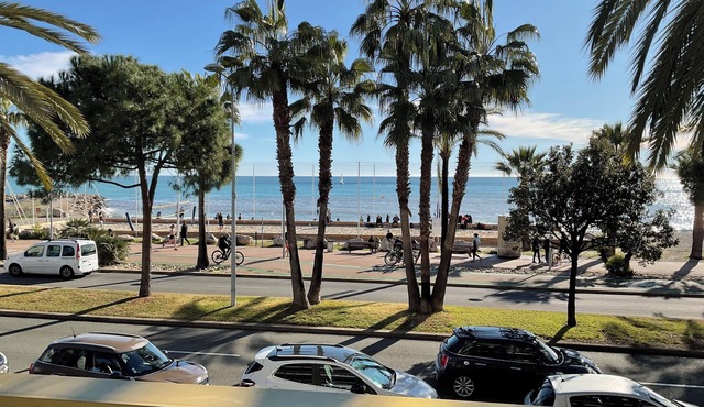Apartment facing the sea with terrace and swimming pool in residence le grand large