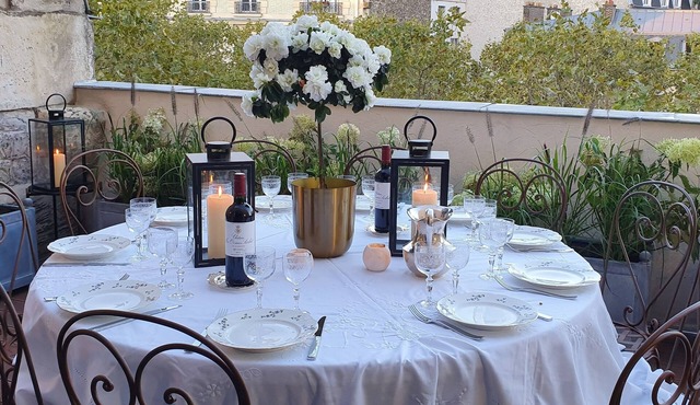 Between St Germain & Eiffel Tower house terrace view AC 8 bedroom fully serviced in Paris