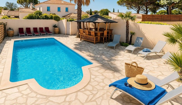 House- 2 Bedrooms - Plage de la Nartelle - Sainte Maxime - Swimming pool - Parking