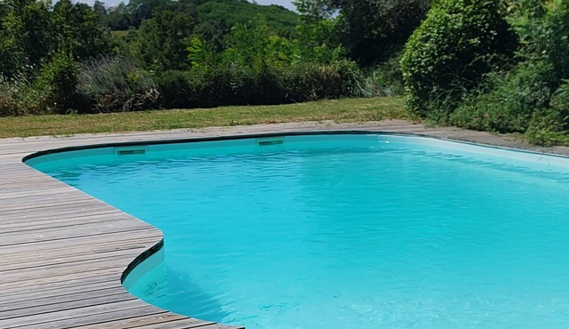 Large house with 14 beds, swimming pool overlooking vineyards between Blaye and Bordeaux