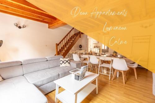 Le Double Pirou - 2 Duplex Climatisés - Groupes