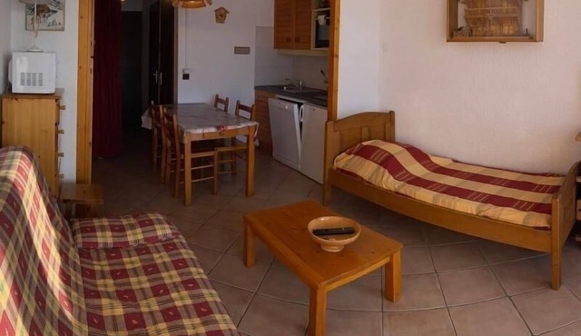 Les Saisies - Studio cabin for 5 with balcony, pets allowed in Les Saisies