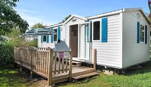 Mobile Home | Comfort | 2 Bedrooms | 4 Guests | Raised, Uncovered Deck | A/C