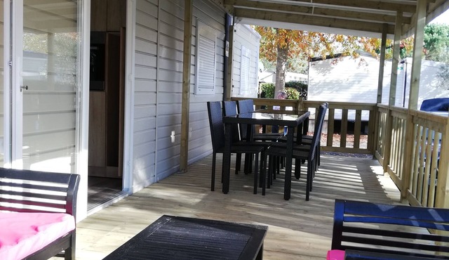 RECENT 3 BEDROOM MOBILE HOME in 4* campsite ENVIRONMENT NATURE in Gastes