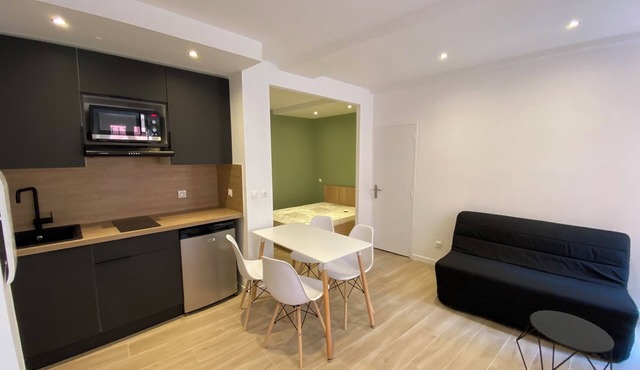 Superb studio with sleeping area! Old Nice!