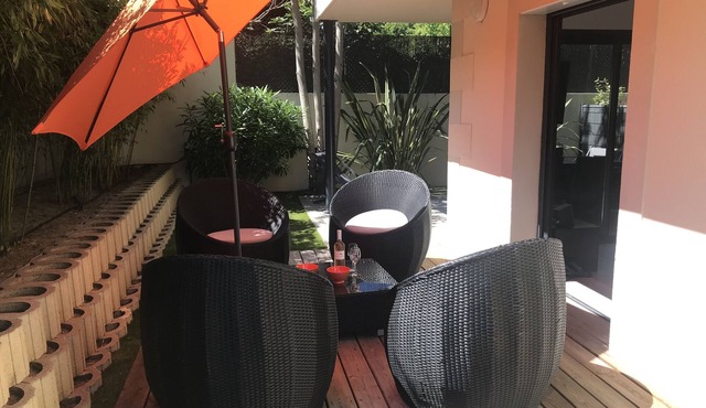 T2 - Arcachon center - Tree-lined terrace 90 m² - Beach 100 m,