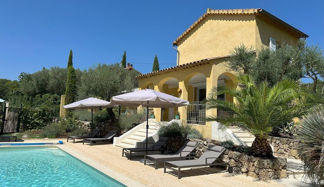 Villa Ocre, in Provence Verte, between the Mediterranean and the Gorges du Verdon.