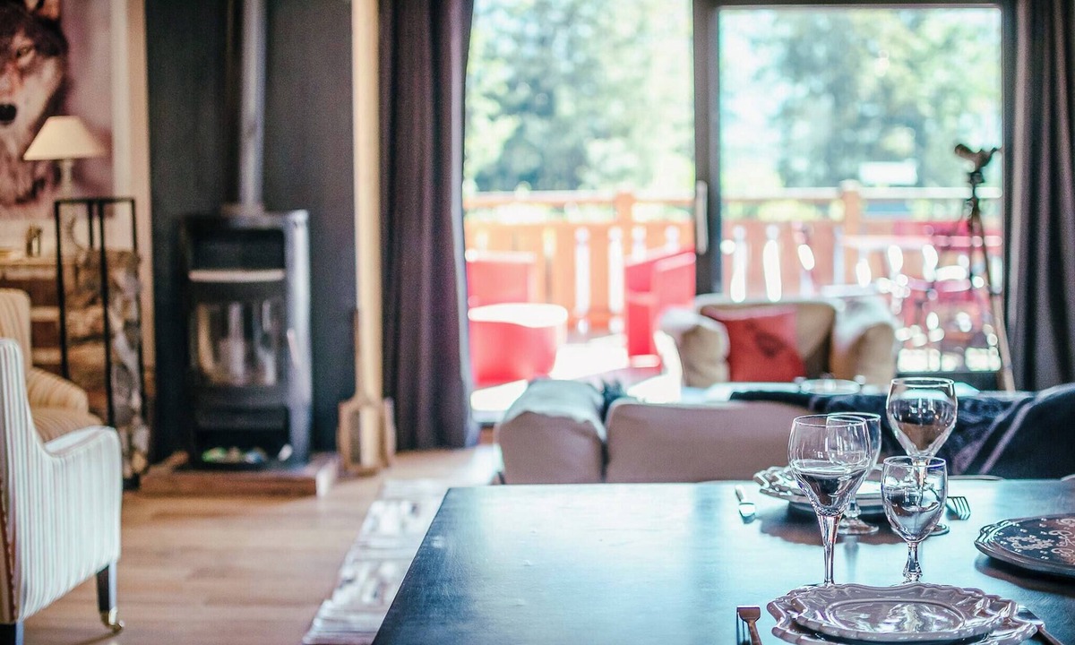 Les Bossons Apartment | Les Ecrins des Bossons - Terrasse - vue Mt.Blanc