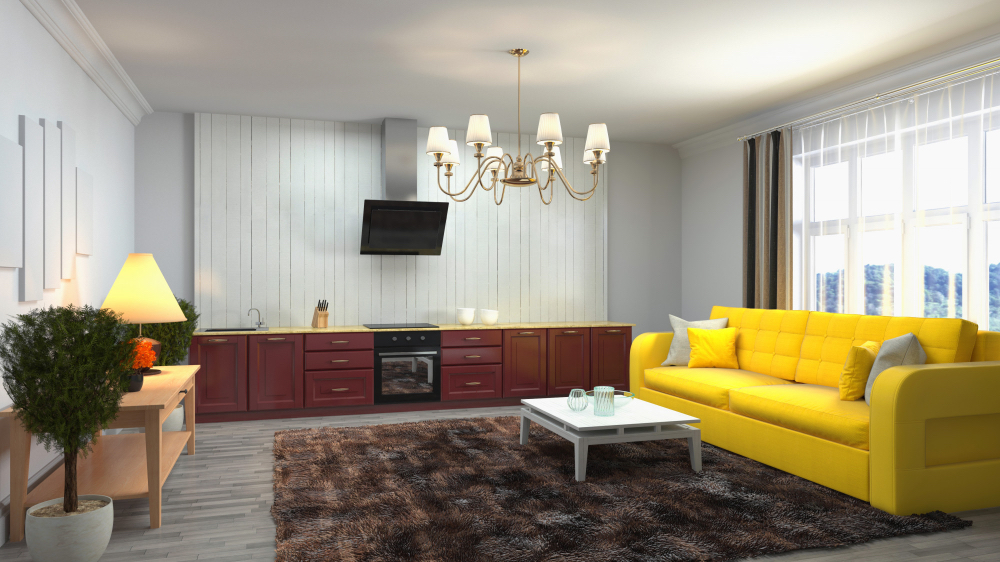 Family Room with One Double Bed and Two Bunk Beds