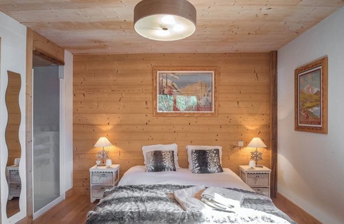 Les Bossons Apartment | Les Ecrins des Bossons - Terrasse - vue Mt.Blanc