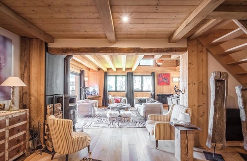 Les Bossons Apartment | Les Ecrins des Bossons - Terrasse - vue Mt.Blanc