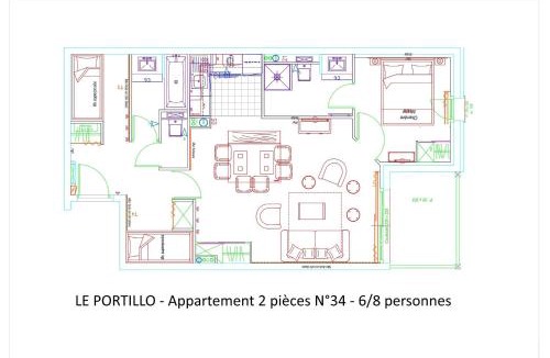 Eaux-Bonnes Apartment | Résidence Le Portillo - Piscine - 2 Pièces pour 8 Personnes MAE-6223