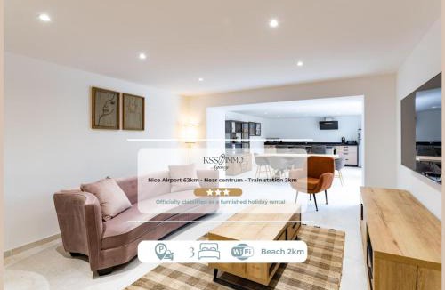 Saint-Raphael Apartment | Appart HOTEL 3 Chambres - parking - clim