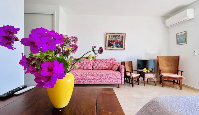 Breathtaking sea view, studio with balcony and parking in magnificent estate